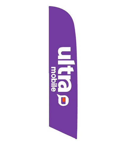 ULTRA MOBILE Feather Flag
