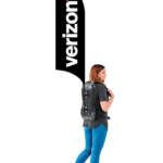 Verizon Wireless Backpack Flag