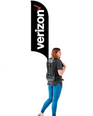 Verizon Wireless Backpack Flag