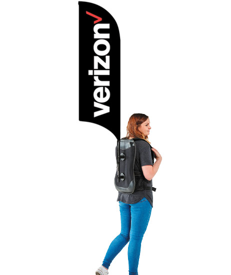 Verizon Wireless Backpack Flag