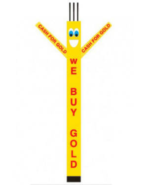 WE BUY GOLD Air Dancer 20 FT TALL