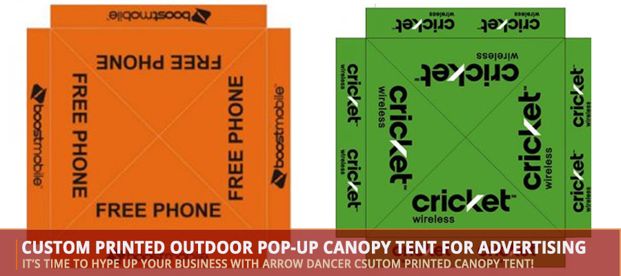 Custom Printed Outdoor Pop-Up Canopy Tent for Advertising