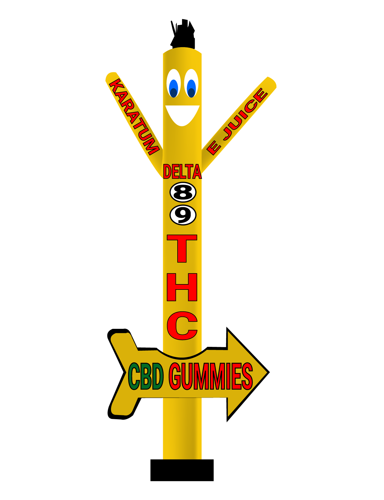 Delta 89 CBD Air Dancer With Arrow
