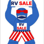 22 Ft Giant RV Sale Inflatable Gorilla