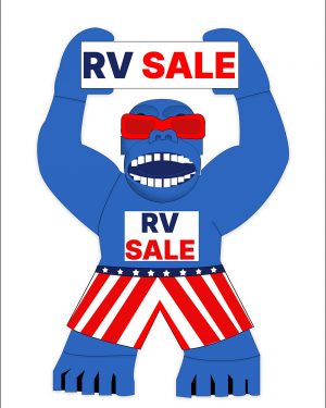 22 Ft Giant RV Sale Inflatable Gorilla