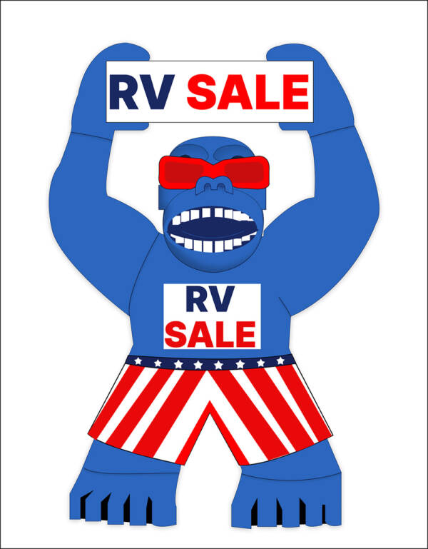 22 Ft Giant RV Sale Inflatable Gorilla