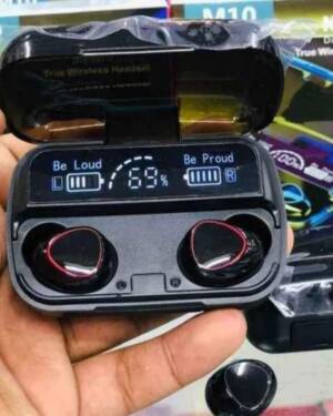 M10 Wireless Earbuds Bluetooth 5.1 TWS 2200mAh Charging Box in Ear Earphones True Stereo Sports Headphones Waterproof/Sweatproof Headsets with Microphone - Image 7