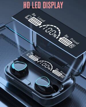 M10 Wireless Earbuds Bluetooth 5.1 TWS 2200mAh Charging Box in Ear Earphones True Stereo Sports Headphones Waterproof/Sweatproof Headsets with Microphone - Image 6