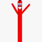 10Ft Solid Red Color Air Inflatable Dancer Tube Man | Market Your Products Events 10Feet Tall Sky Wacky Waving Inflatables Puppet Guy