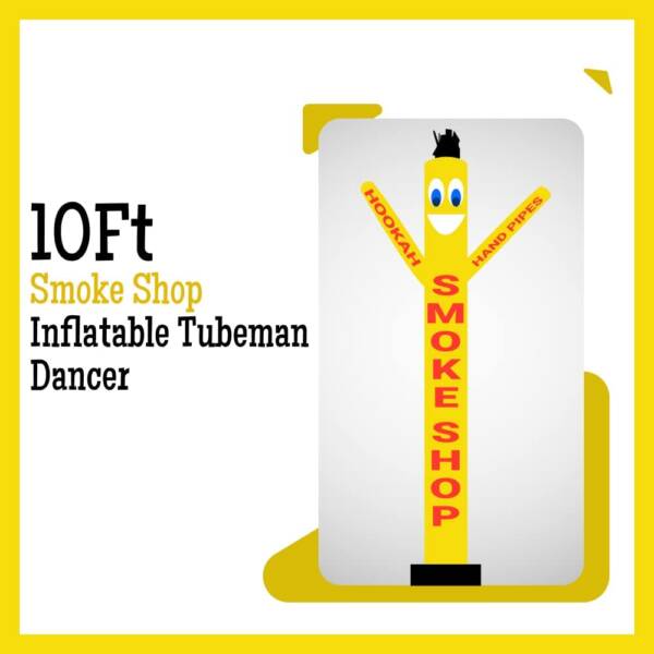 10Ft Tall Smoke Shop Inflatable Tube Man Dancer Without Arrow