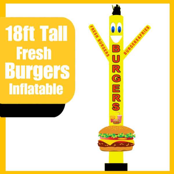 Fresh Burgers Air Inflatable Tubeman Dancer