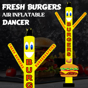 Fresh Burgers Air Inflatable Tubeman Dancer