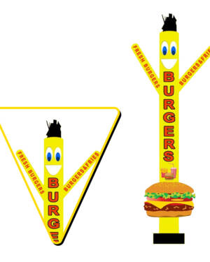 Fresh Burgers Air Inflatable Tubeman Dancer