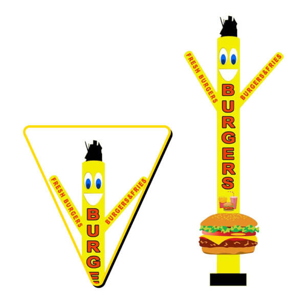 Fresh Burgers Air Inflatable Tubeman Dancer
