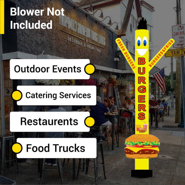 Fresh Burgers Air Inflatable Tubeman Dancer