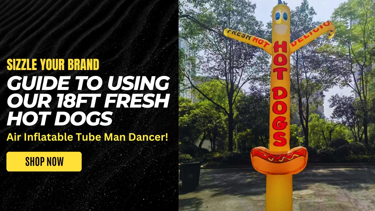 18ft Fresh HOT DOGS Inflatable Dancer