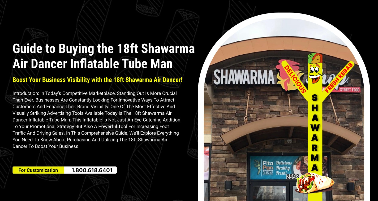 18ft Shawarma Air Dancer Inflatable