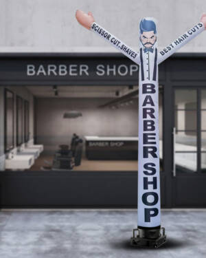 18ft Barber Shop Air Dancer Inflatable Tube Man (Without Blower) - Image 3