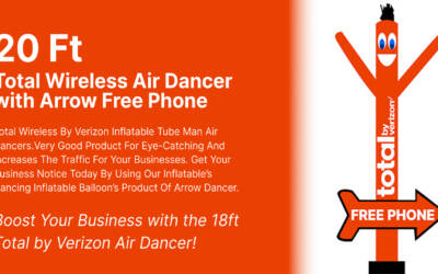 18ft Verizon Air Dancer with Free Phone Sign