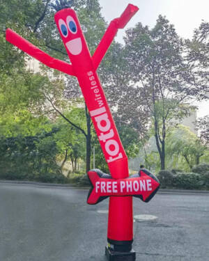 18ft Total Wireless Air Dancer with Free Phone Arrow Sign - Image 2