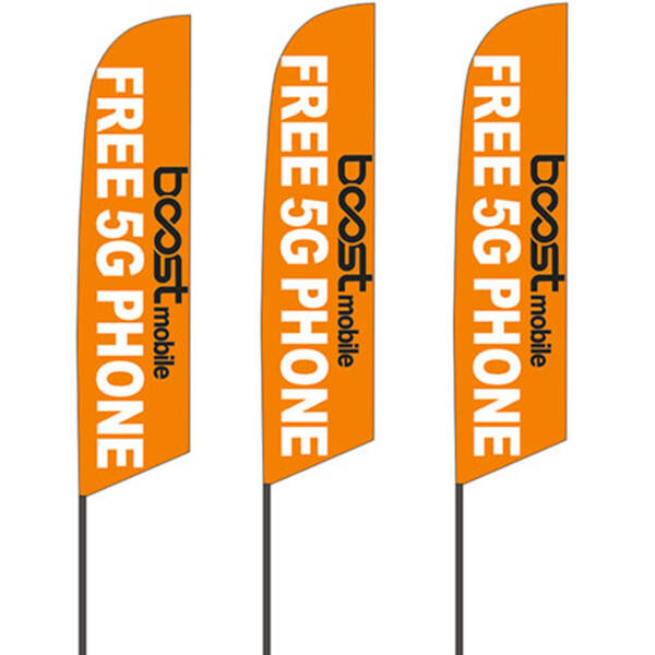 Boost Mobile Marketing Flag