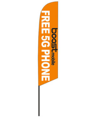 Boost Mobile Marketing Flag