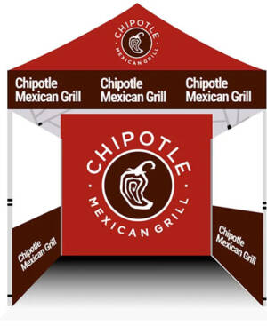 Chipotle Mexican Grill Canopy Tent