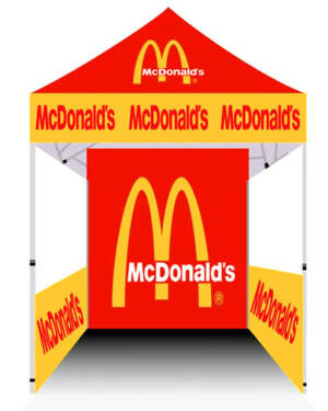 Custom McDonald’s Canopy Tent