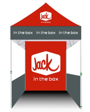 5x5 FT Custom Jack in the Box Canopy Tent Complete - Image 2