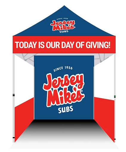 Jersey Mike's Subs Canopy Tent