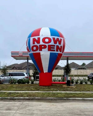 22Ft Now Open Giant Roof Top Advertising Inflatable Balloon | BUY OR RENT - Image 6