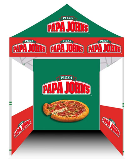 Pizza Papa Johns Canopy Tent