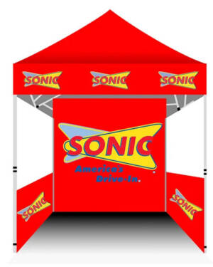 5x5 FT Custom Sonic Drive In Canopy Tent Complete - Image 2