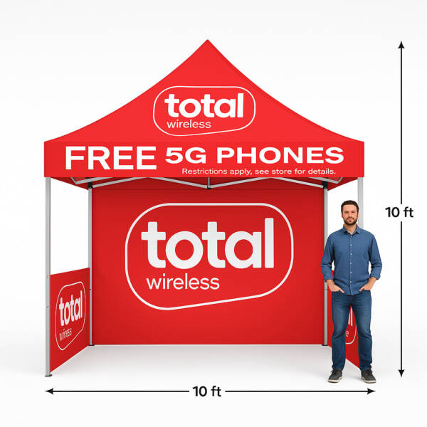 10x10 Total Wireless - Tent Advertising