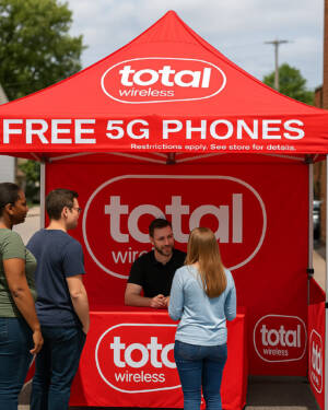 10x10 Total Wireless - Tent Advertising