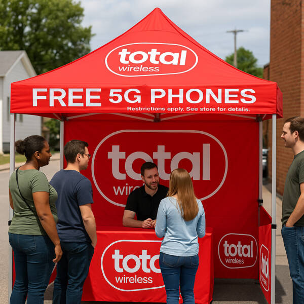 10x10 Total Wireless - Tent Advertising