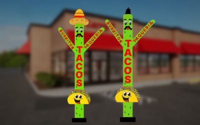 18ft Tacos Sky Inflatable Tube Man