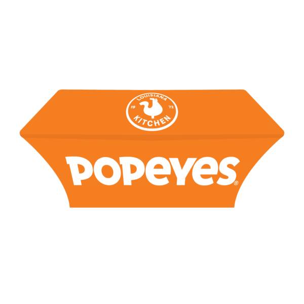 6FT Custom popeyes-trade-show-table-cloth