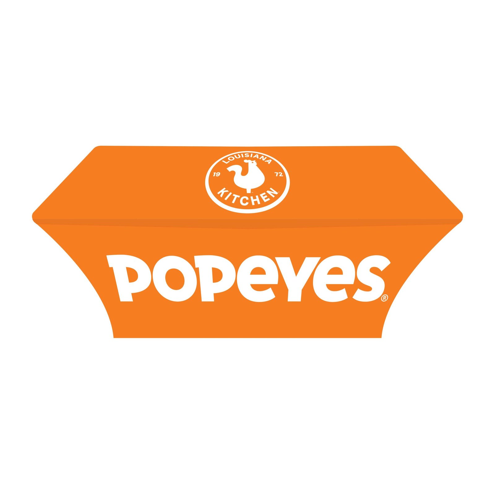6FT Custom popeyes-trade-show-table-cloth