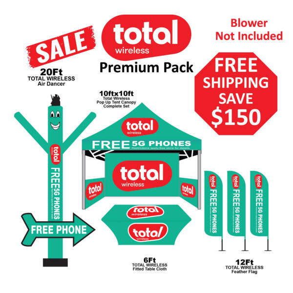 Total by Wireless Premium Pack - With Arrow - 10x10 Tent