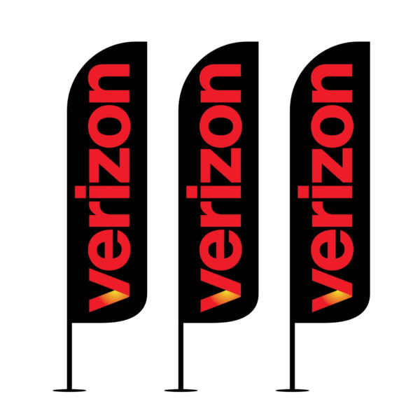 12ft Verizon Feather Flags Pack of 3