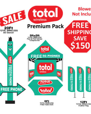 Total by Wireless Premium Pack - With Arrow - 5x5 Tent