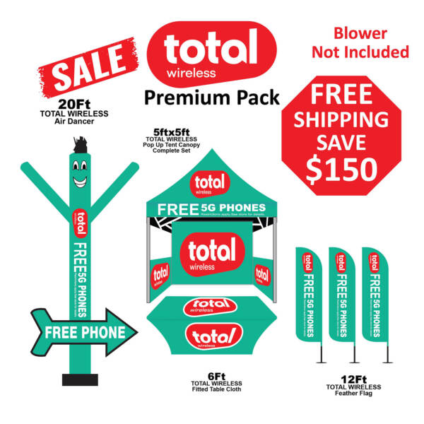 Total by Wireless Premium Pack - With Arrow - 5x5 Tent