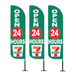 7-Eleven 12ft Outdoor Promotional Feather Flag Pack