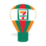 7-Eleven Giant Rooftop Advertising Balloon