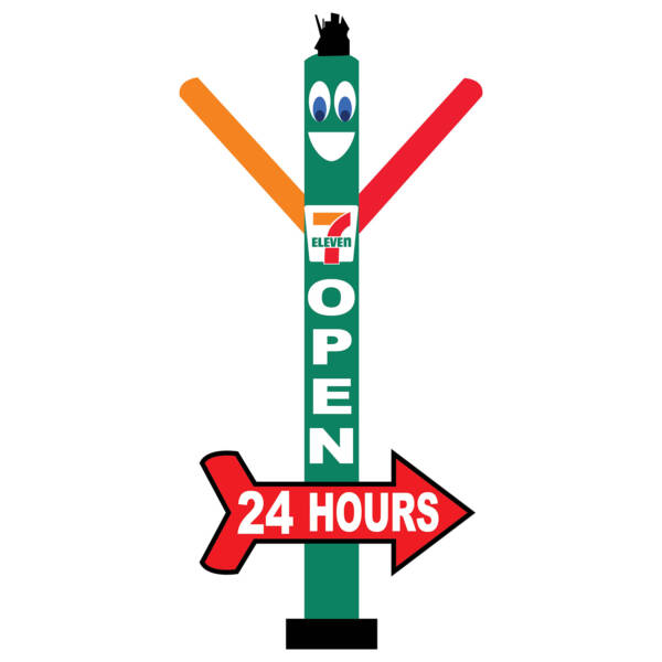 7-Eleven Inflatable Air Dancer with Arrow Sign