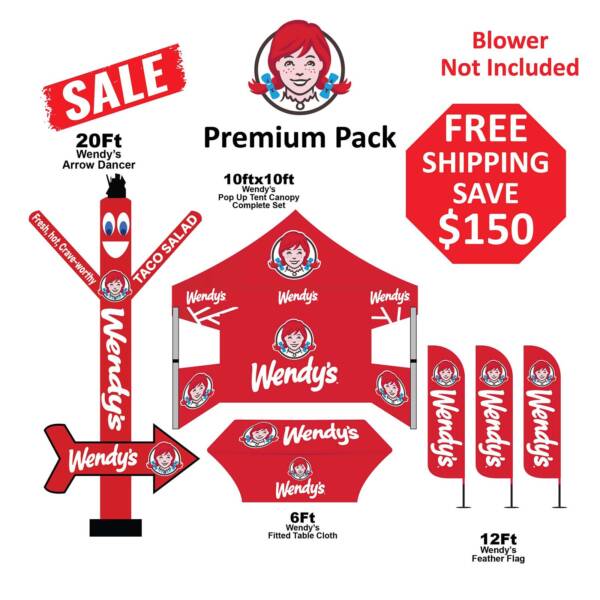 Wendy’s Outdoor Advertising Premium Pack Deal With 10x10 Canopy Tent