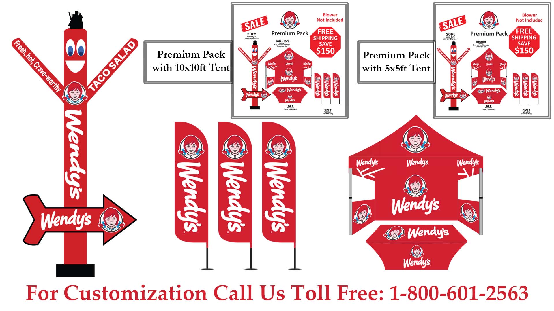 Wendy’s Advertising Inflatable Products