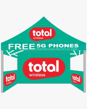 Total by Wireless - 10x10 Tent Advertising
