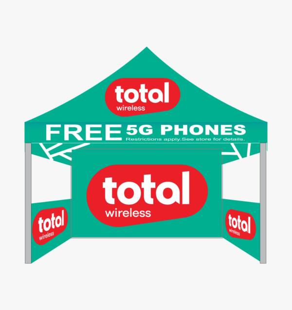 Total by Wireless - 10x10 Tent Advertising